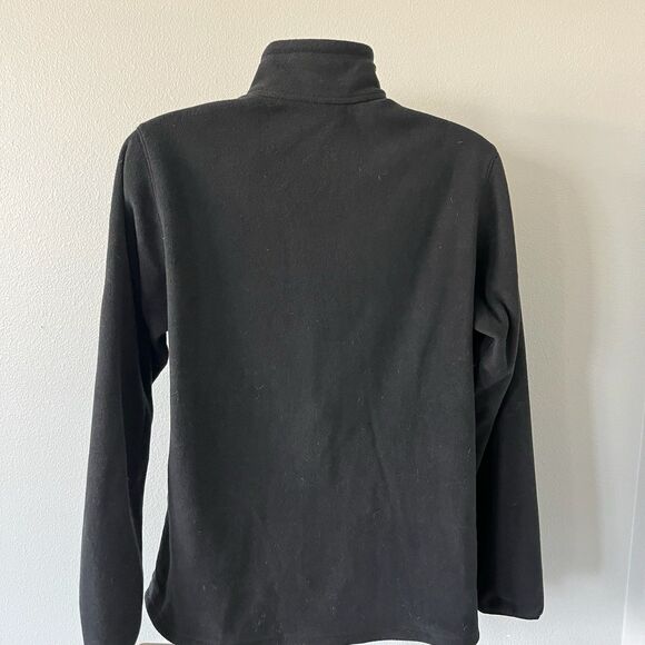 Columbia Fleece Zip Up Jacket Mens Medium Black Hiking Outdoor Gear - Picture 4 of 5